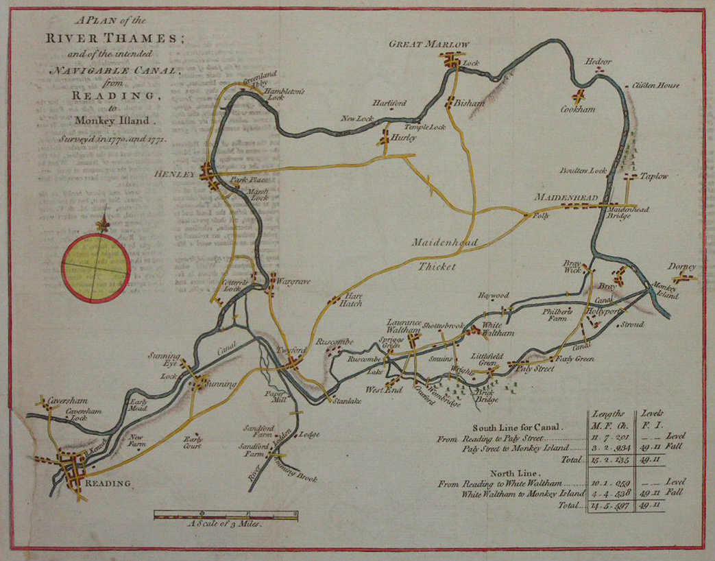 Map of River Thames